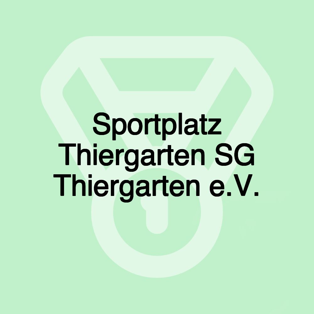 Sportplatz Thiergarten SG Thiergarten e.V.