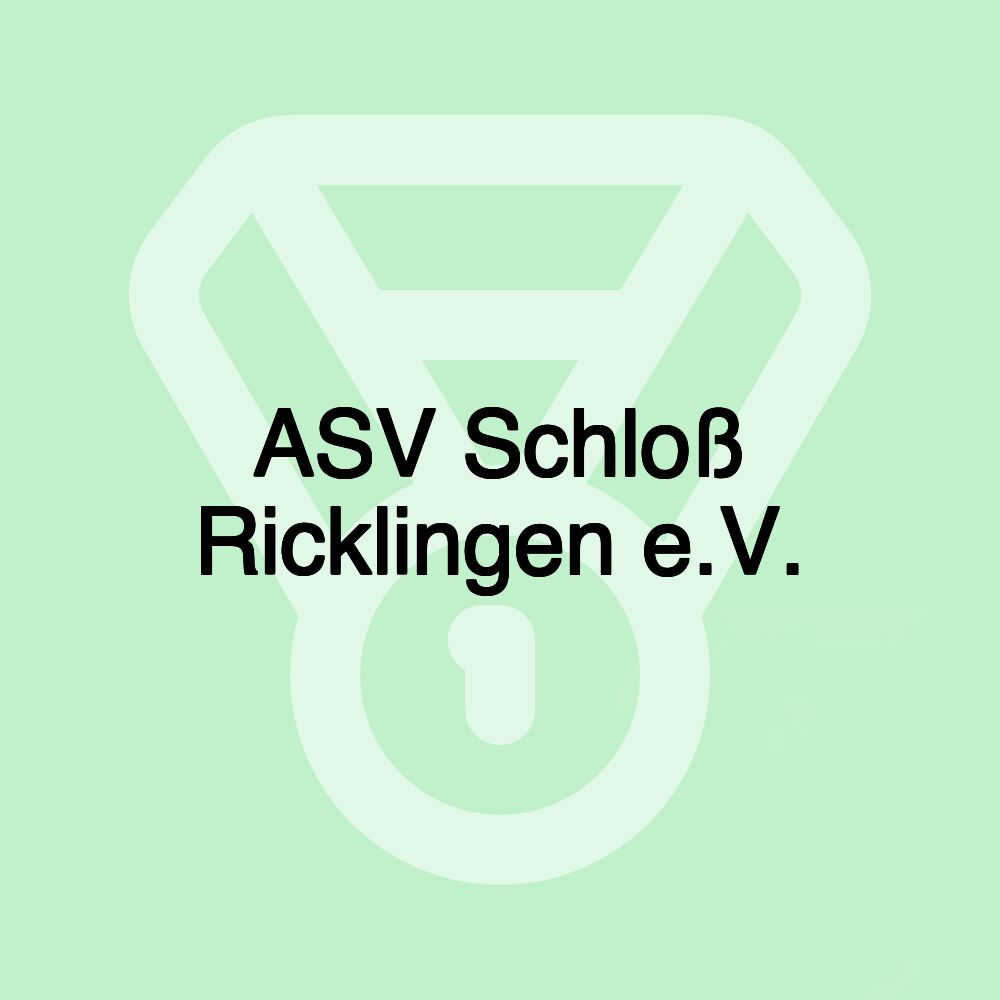 ASV Schloß Ricklingen e.V. ASV Schloß Ricklingen e.V.