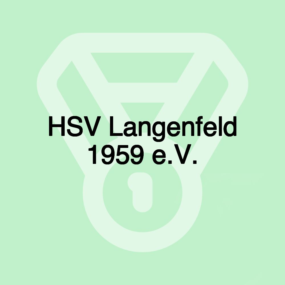 HSV Langenfeld 1959 e.V. HSV Langenfeld 1959 e.V.