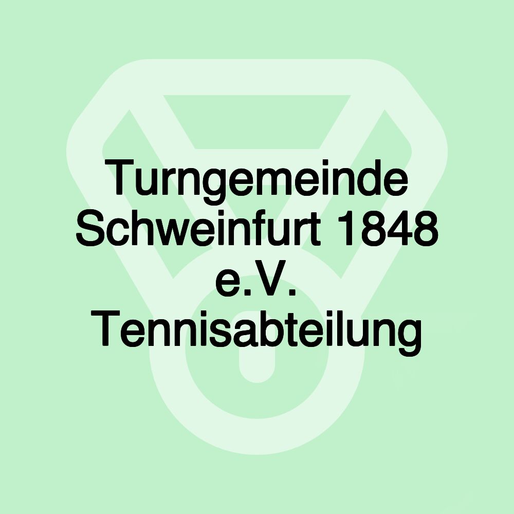 Turngemeinde Schweinfurt 1848 e.V. Tennisabteilung
