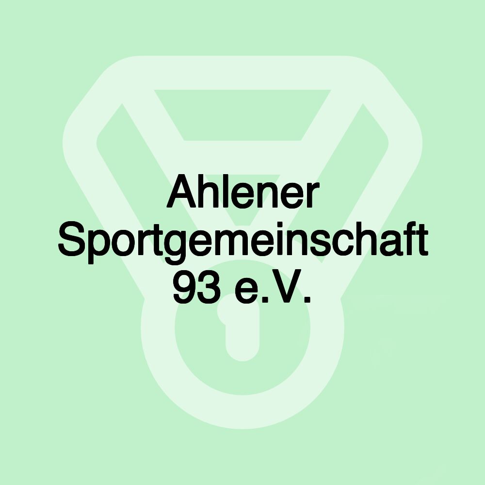Ahlener Sportgemeinschaft 93 e.V.