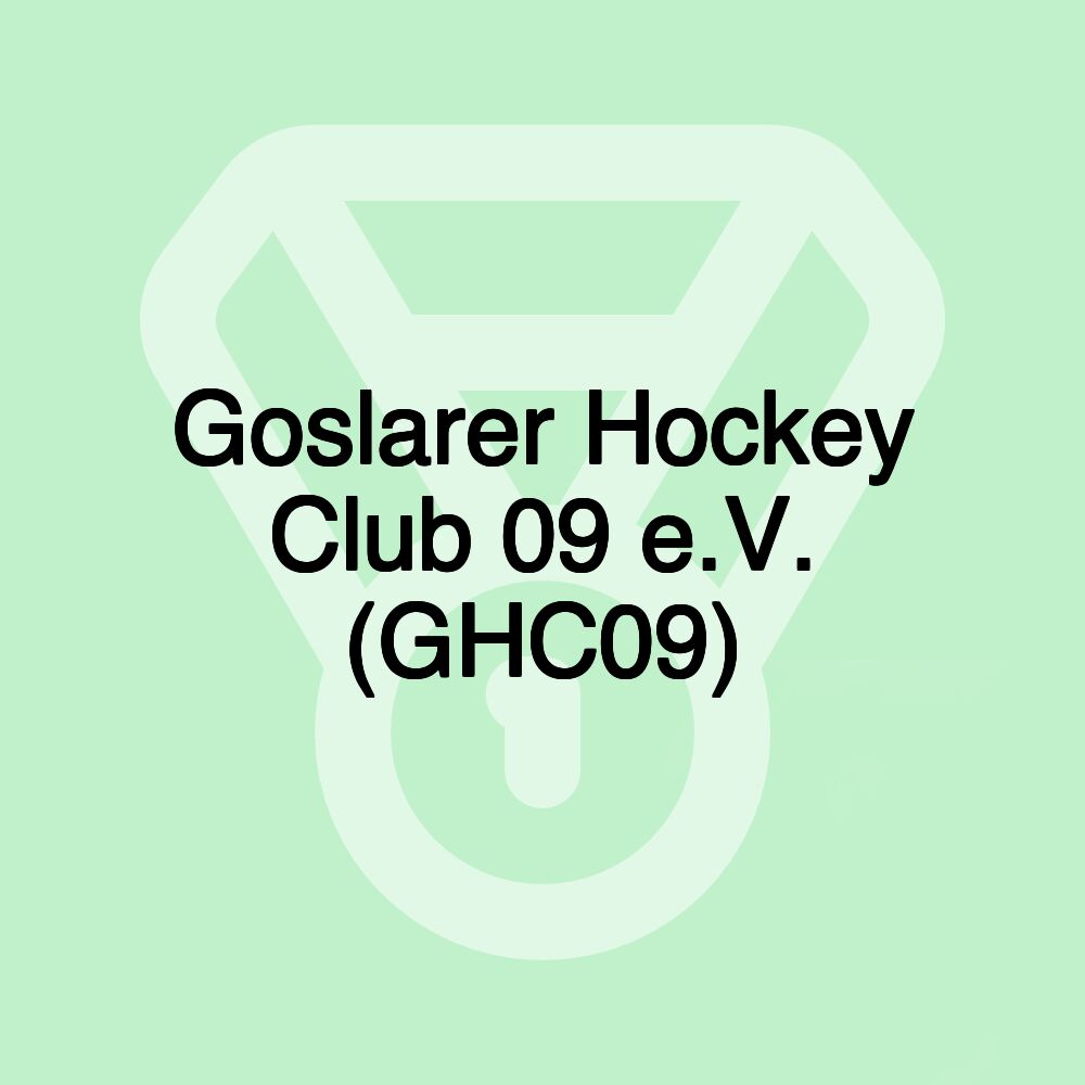 Goslarer Hockey Club 09 e.V. (GHC09) Goslarer Hockey Club 09 e.V. (GHC09)
