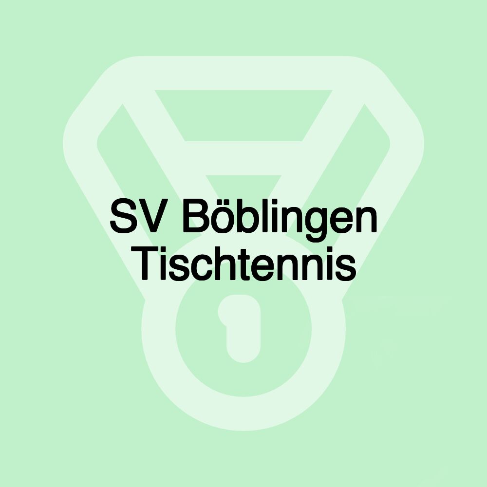 SV Böblingen Tischtennis SV Böblingen Tischtennis