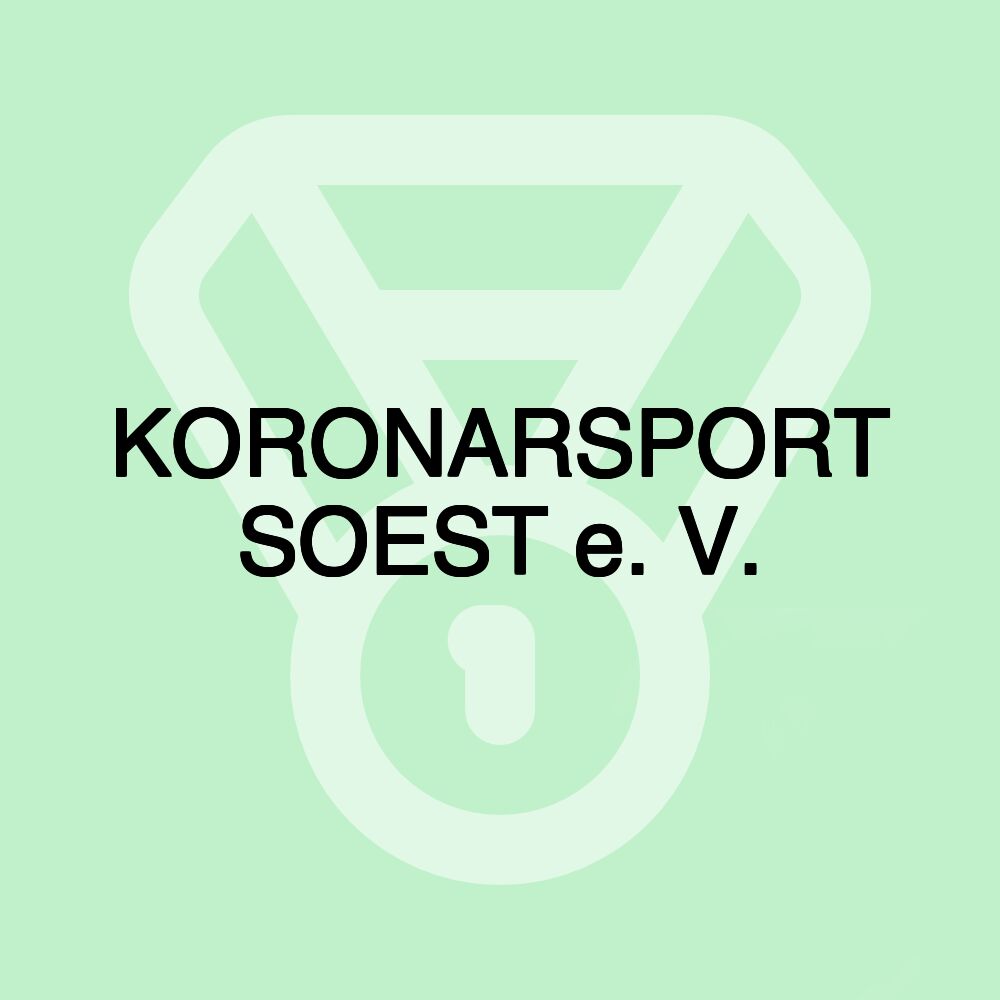 KORONARSPORT SOEST e. V. KORONARSPORT SOEST e. V.