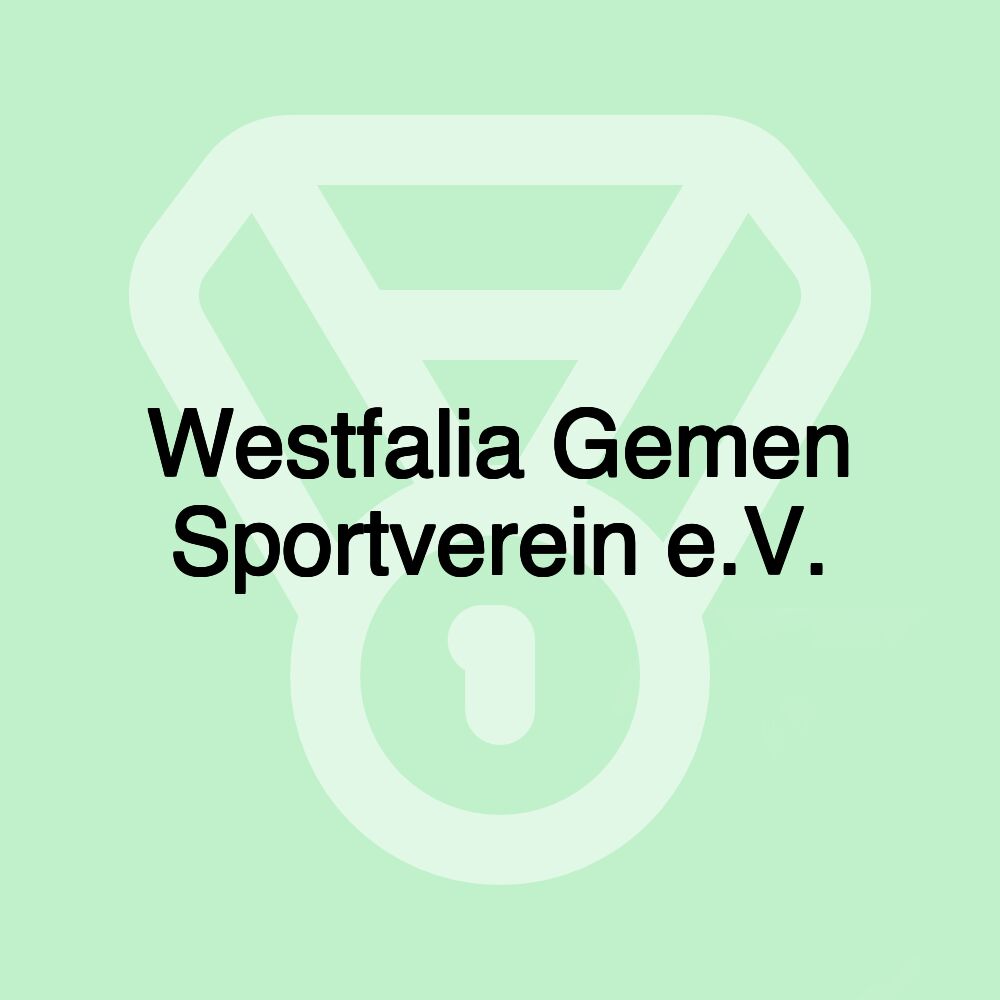 Westfalia Gemen Sportverein e.V. Westfalia Gemen Sportverein e.V.