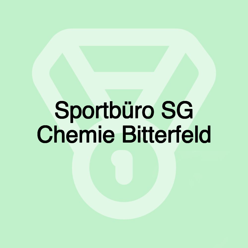 Sportbüro SG Chemie Bitterfeld Sportbüro SG Chemie Bitterfeld