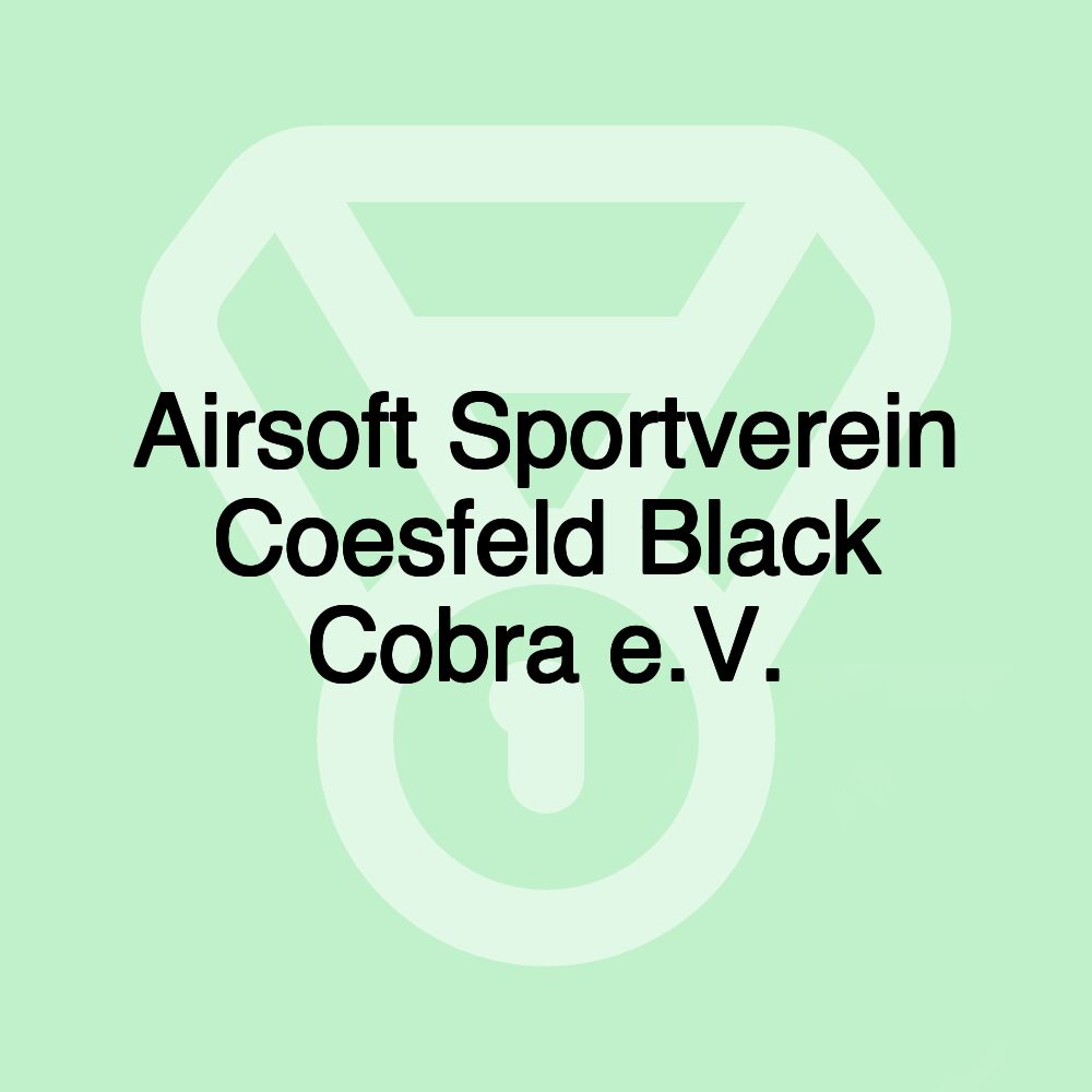 Airsoft Sportverein Coesfeld Black Cobra e.V.