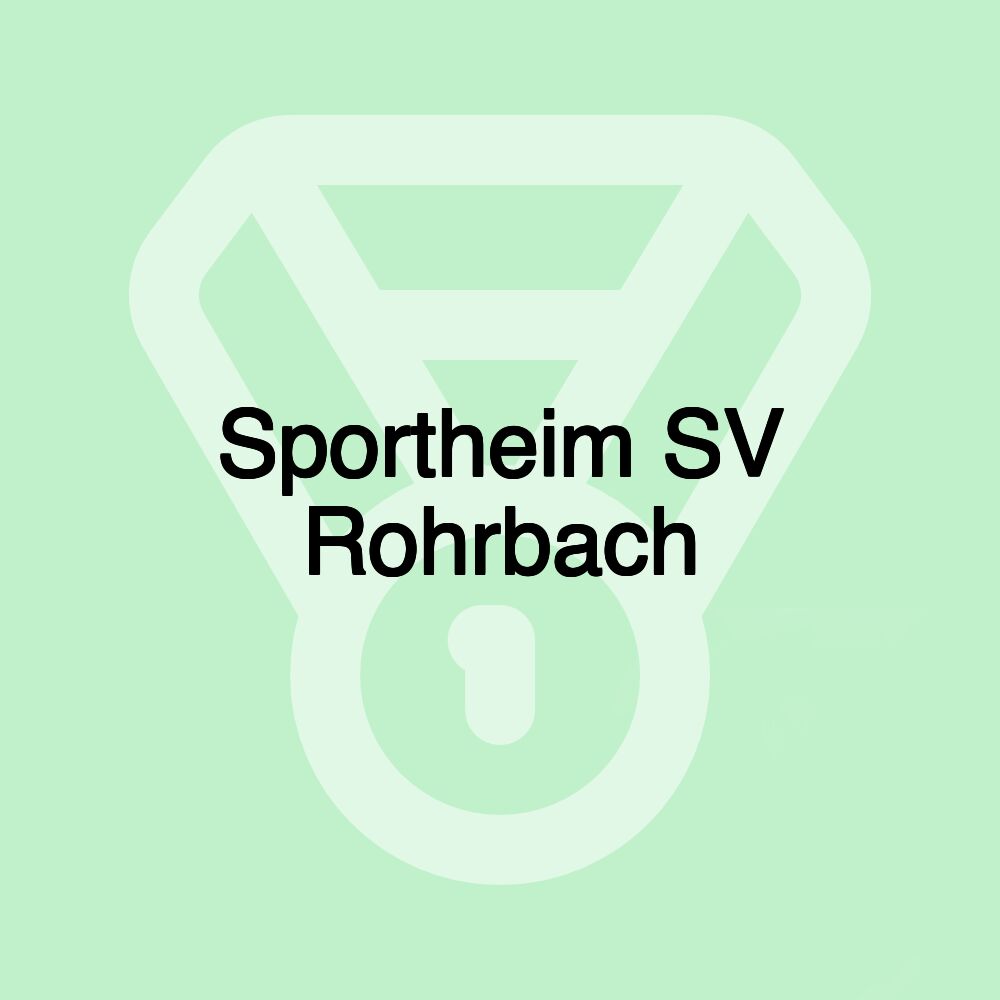 Sportheim SV Rohrbach Sportheim SV Rohrbach