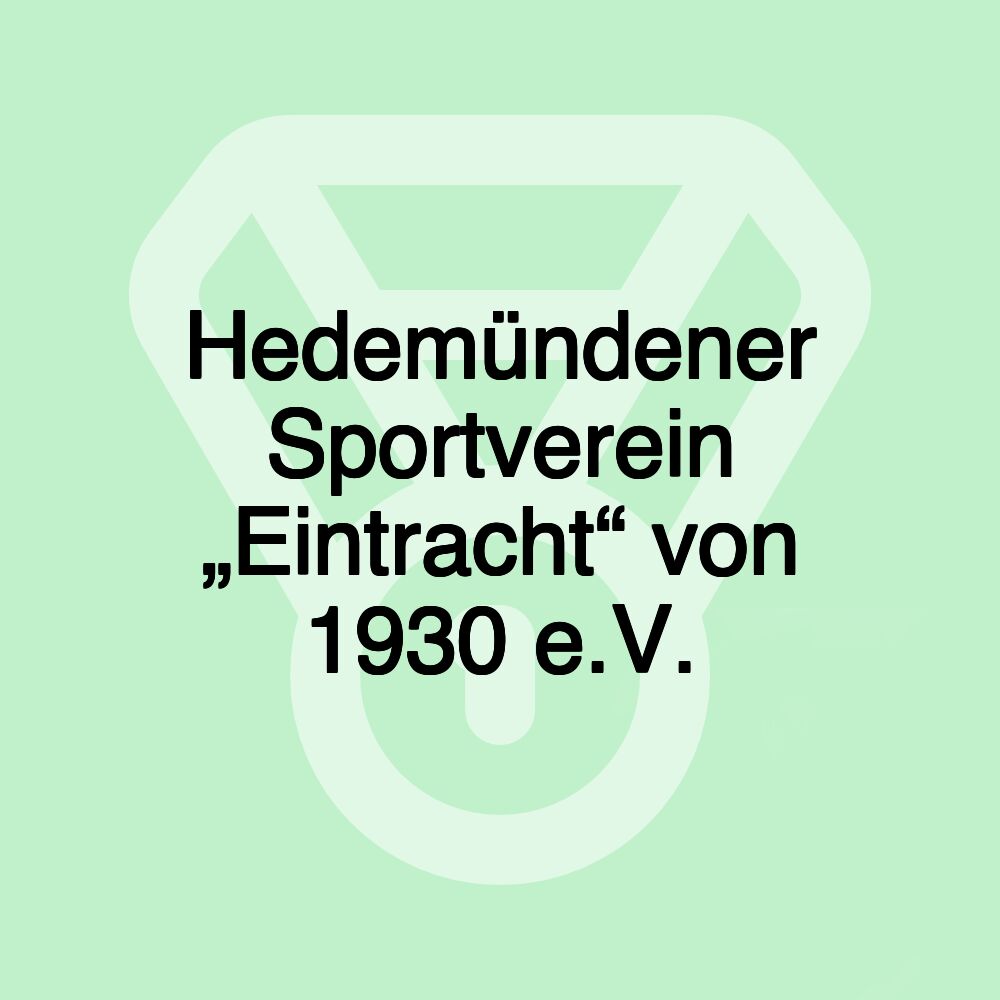 Hedemündener Sportverein „Eintracht“ von 1930 e.V.