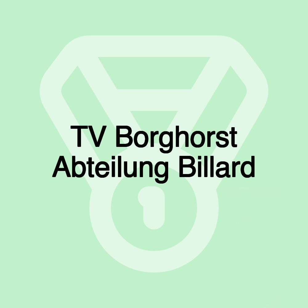 TV Borghorst Abteilung Billard