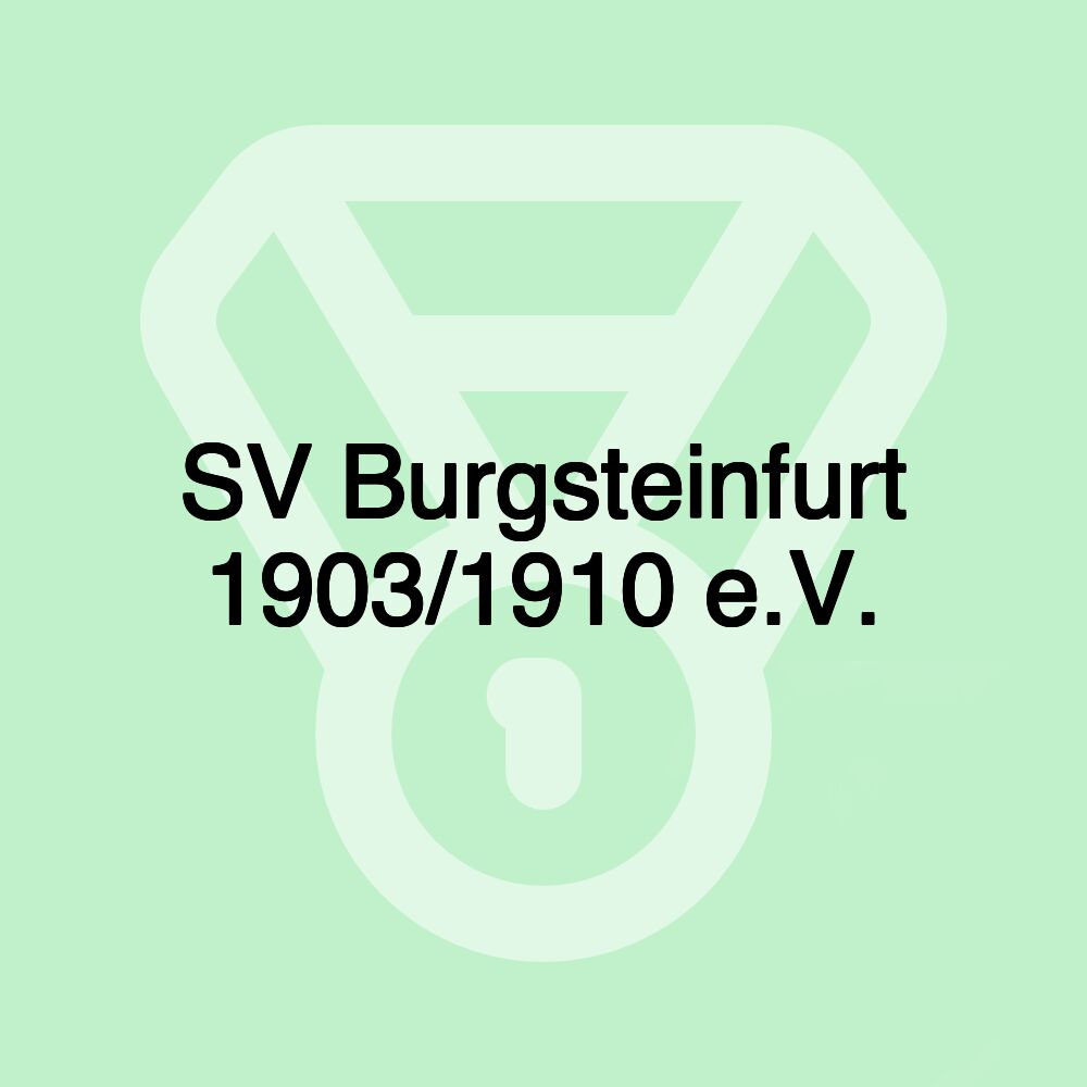 SV Burgsteinfurt 1903/1910 e.V. SV Burgsteinfurt 1903/1910 e.V.