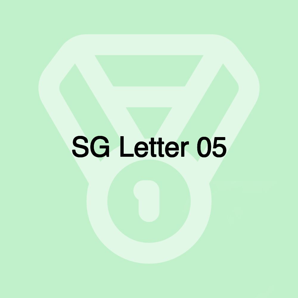 SG Letter 05