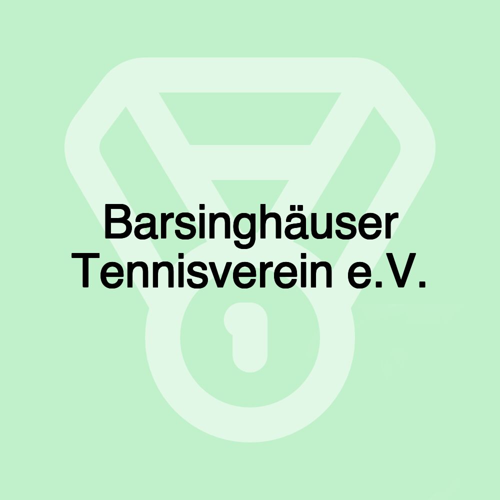 Barsinghäuser Tennisverein e.V. Barsinghäuser Tennisverein e.V.