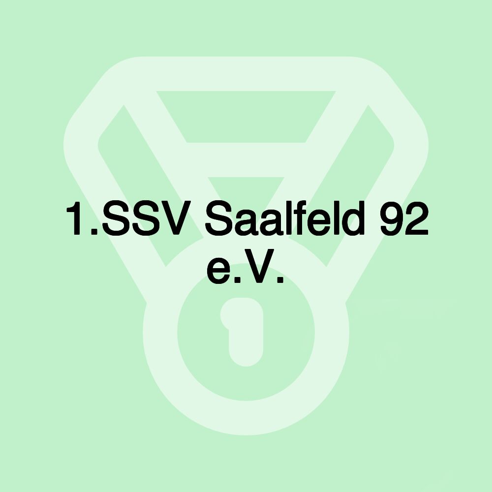 1.SSV Saalfeld 92 e.V. 1.SSV Saalfeld 92 e.V.