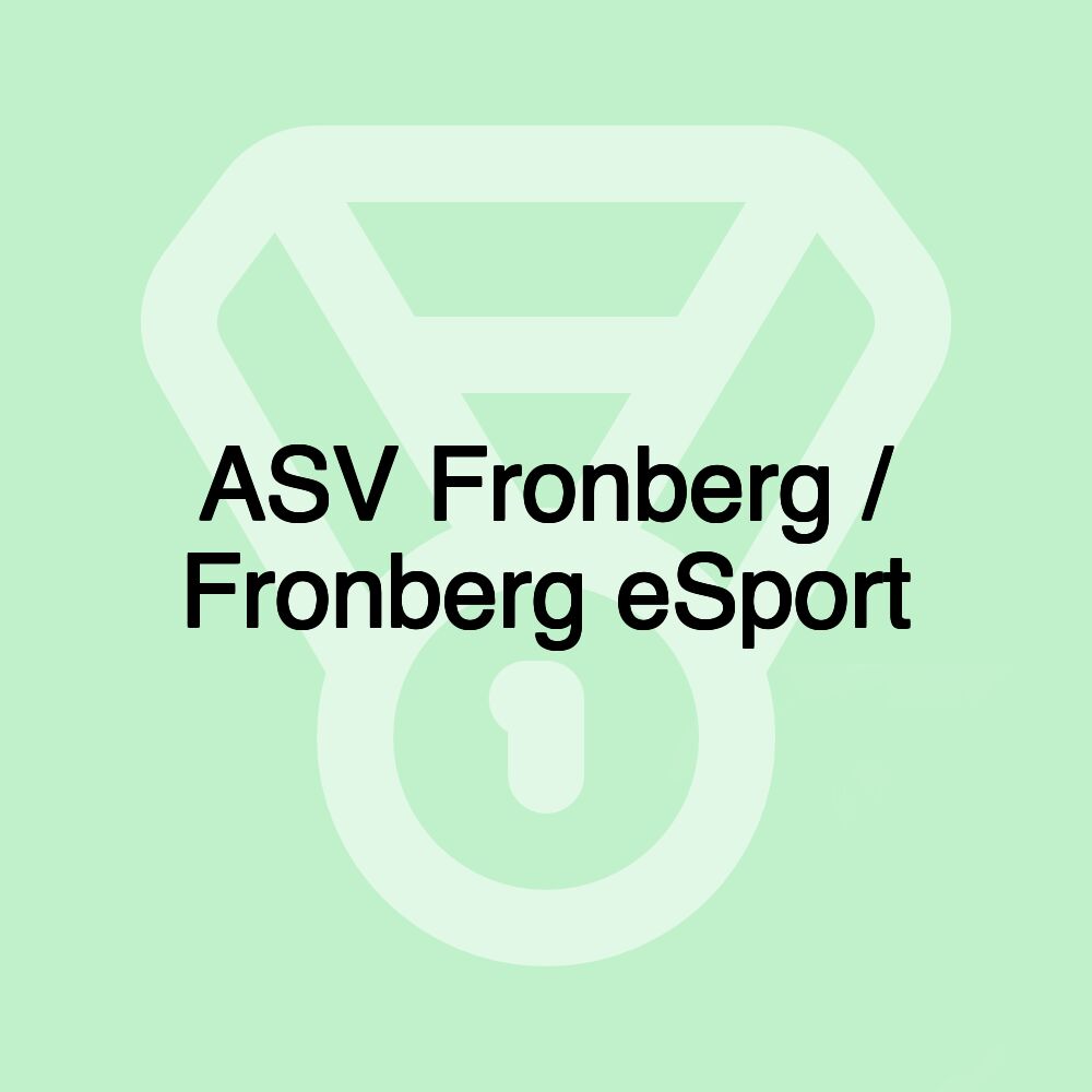 ASV Fronberg / Fronberg eSport ASV Fronberg / Fronberg eSport