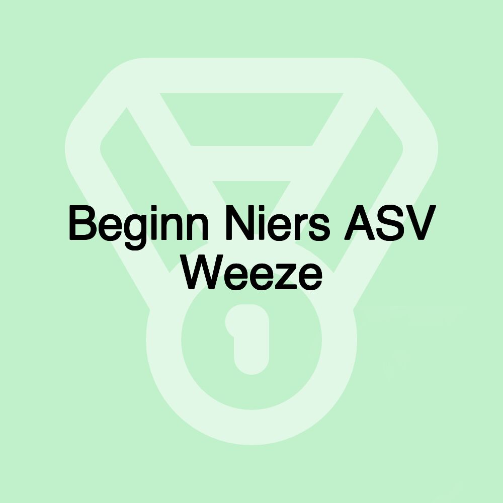 Beginn Niers ASV Weeze