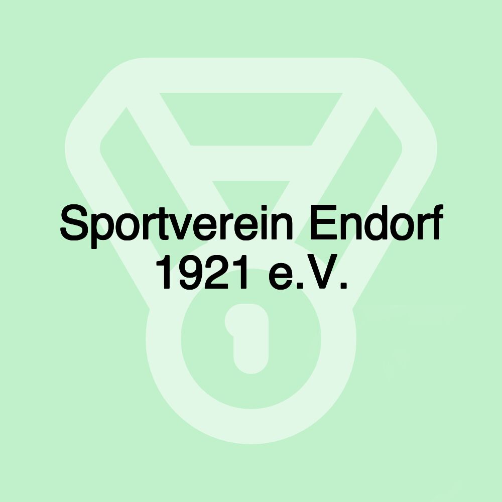 Sportverein Endorf 1921 e.V. Sportverein Endorf 1921 e.V.