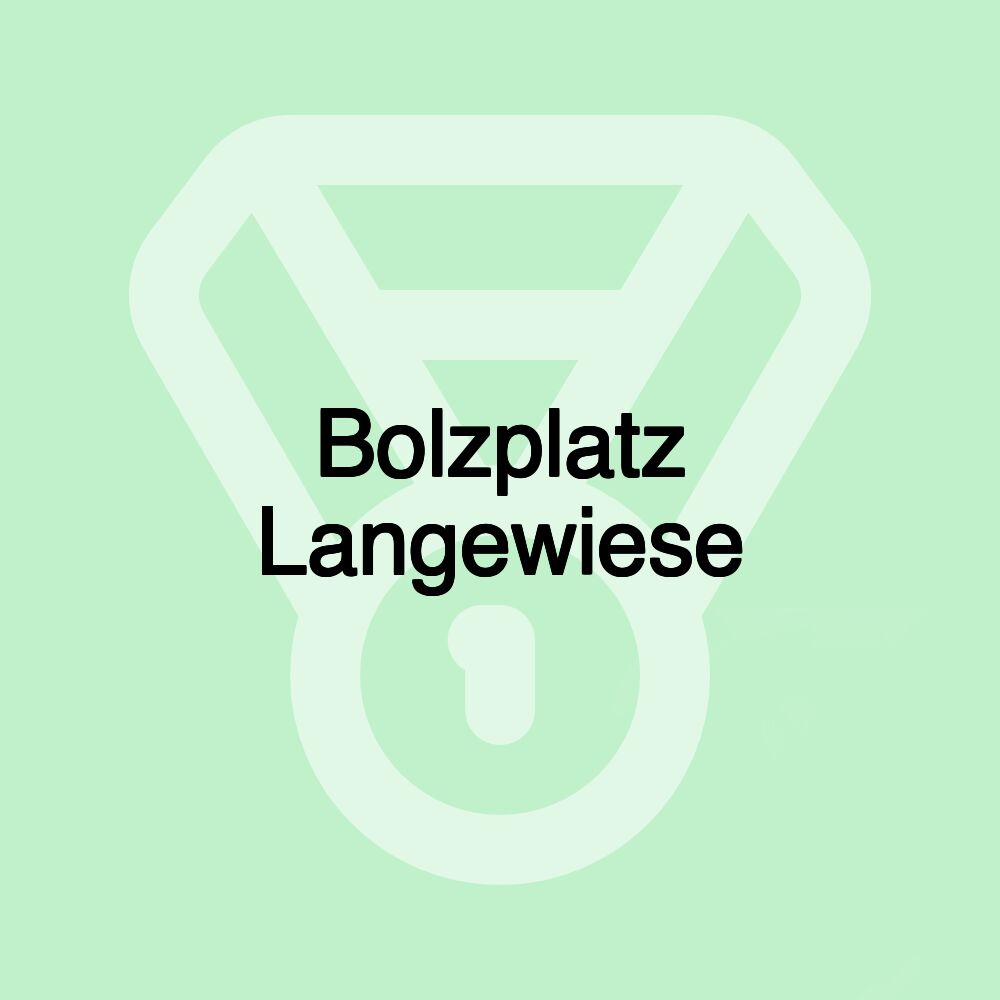 Bolzplatz Langewiese Bolzplatz Langewiese