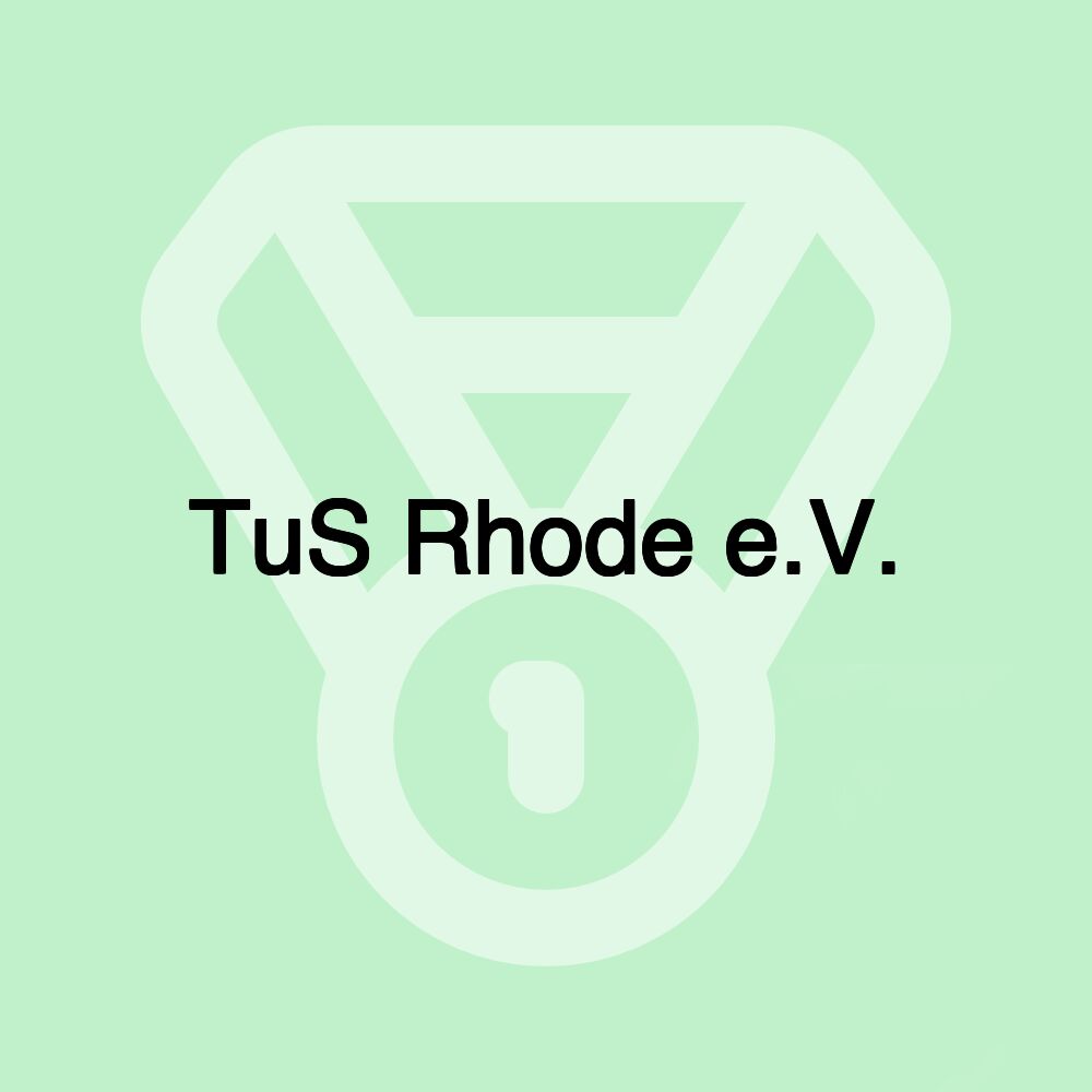 TuS Rhode e.V. TuS Rhode e.V.