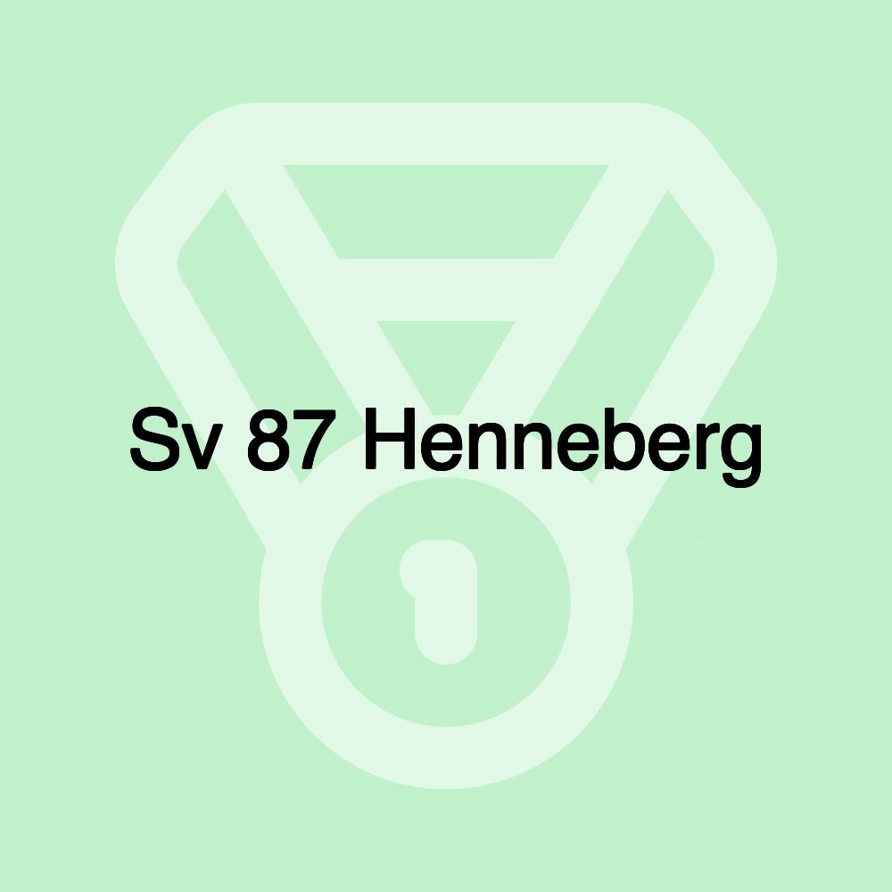 Sv 87 Henneberg Sv 87 Henneberg