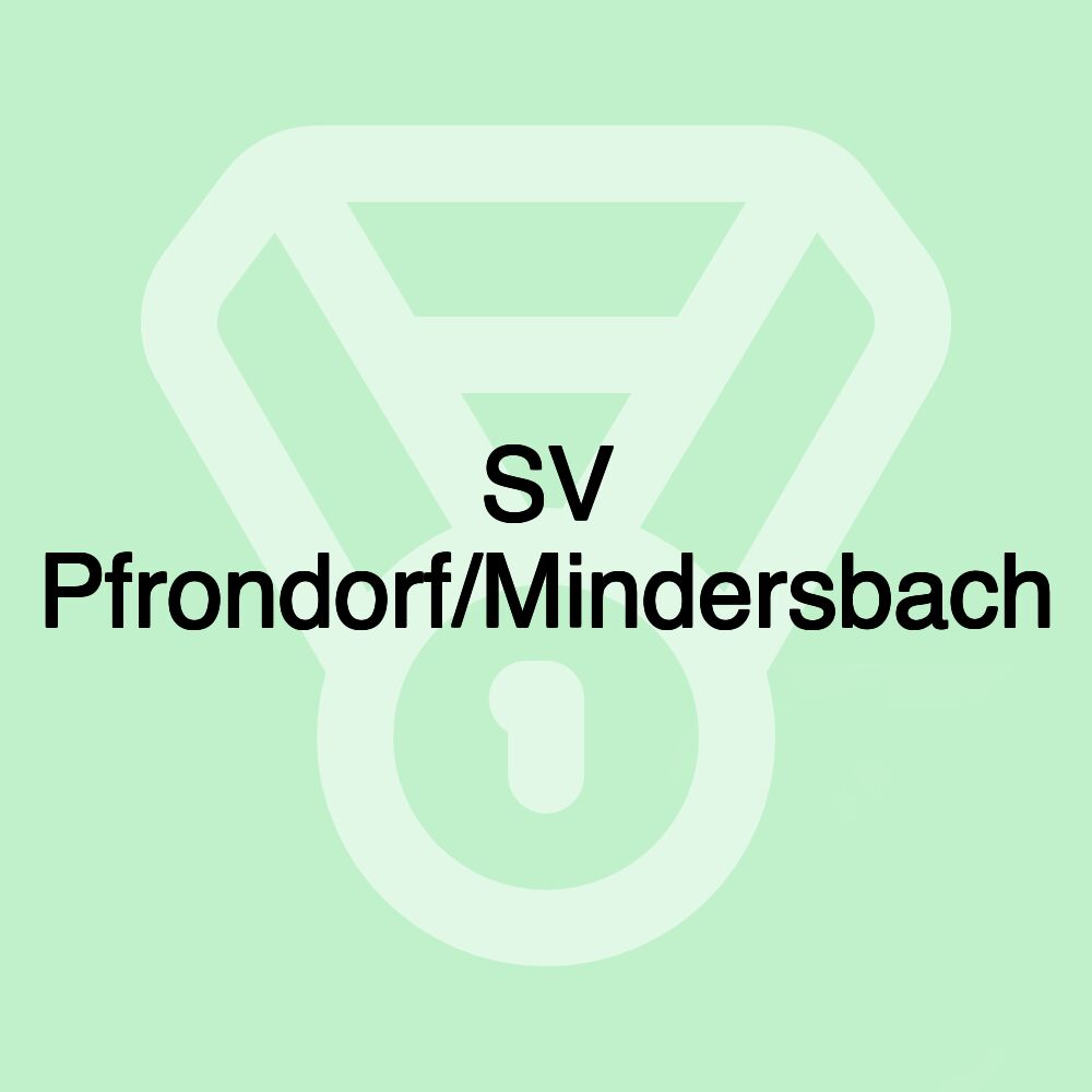 SV Pfrondorf/Mindersbach SV Pfrondorf/Mindersbach