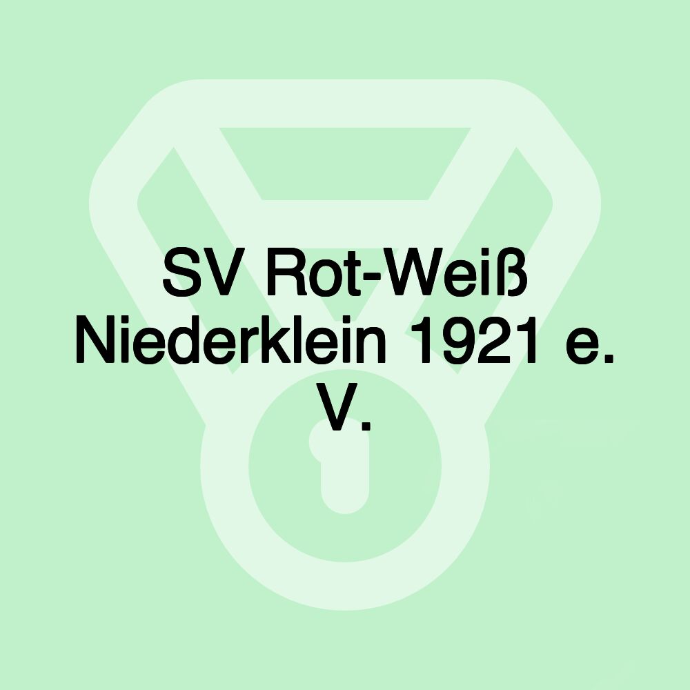 SV Rot-Weiß Niederklein 1921 e. V. SV Rot-Weiß Niederklein 1921 e. V.
