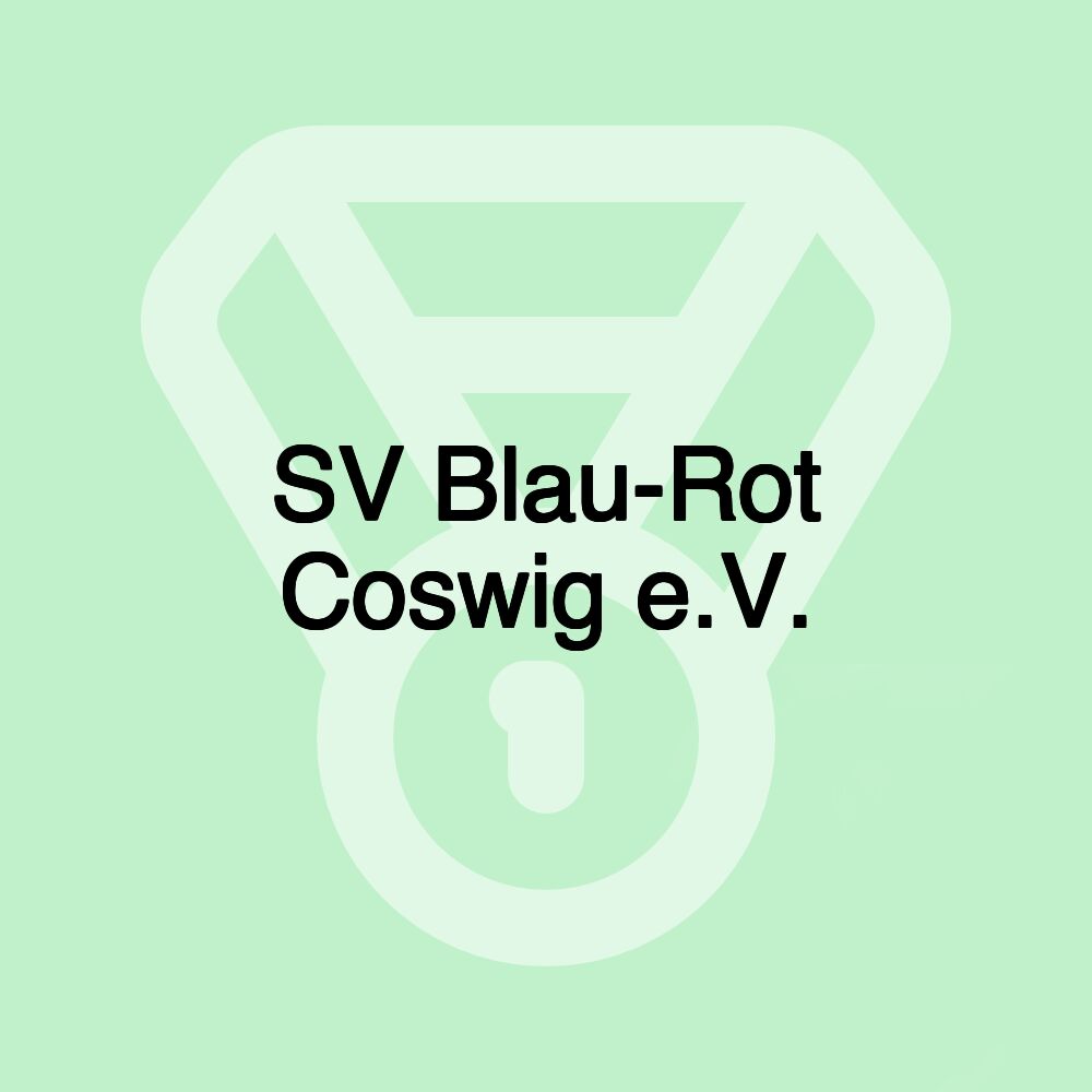 SV Blau-Rot Coswig e.V. SV Blau-Rot Coswig e.V.