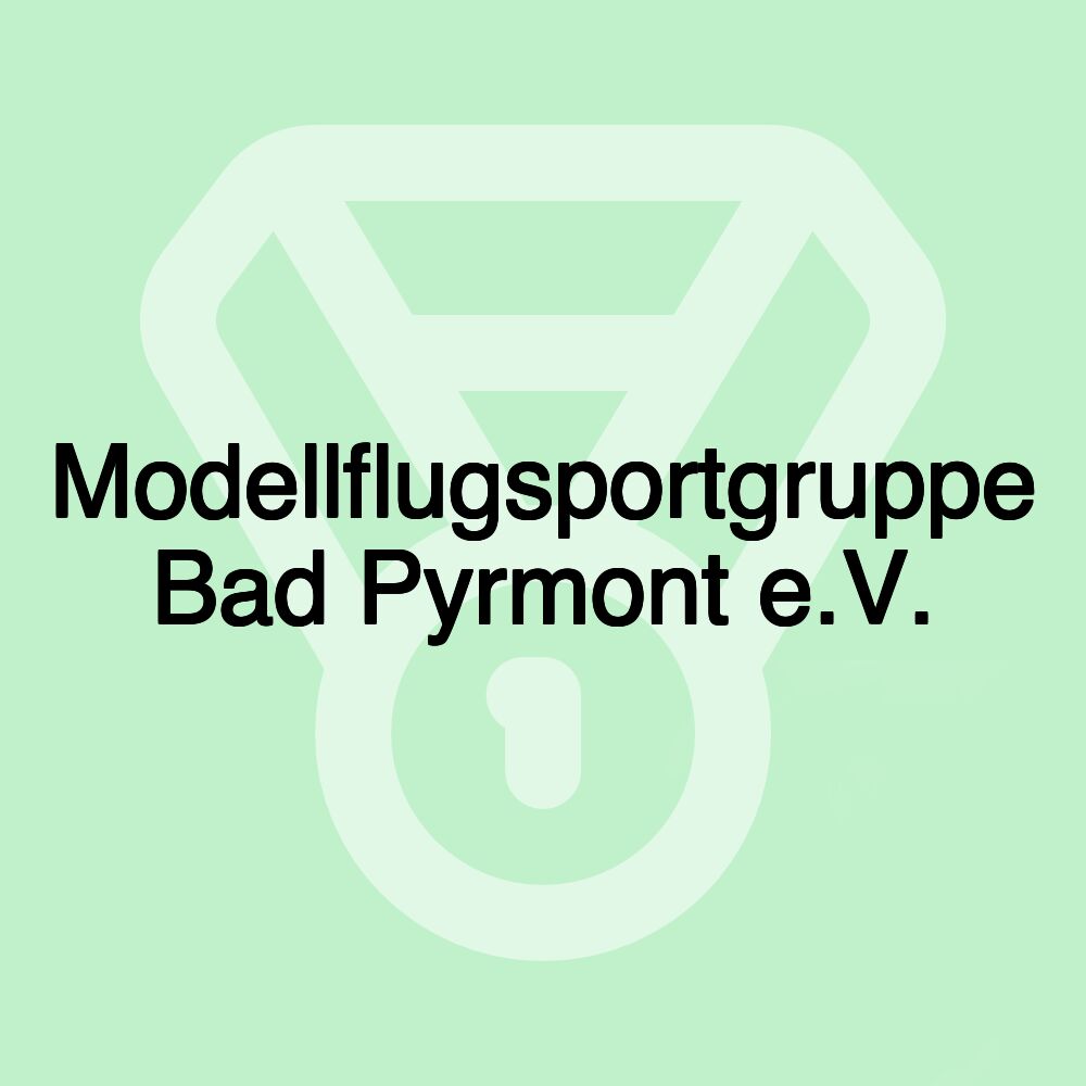 Modellflugsportgruppe Bad Pyrmont e.V.