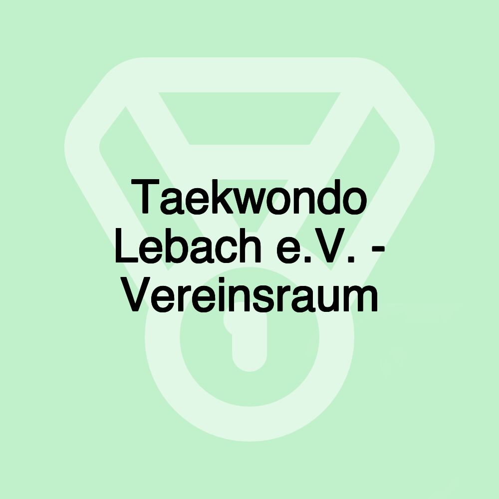 Taekwondo Lebach e.V. - Vereinsraum