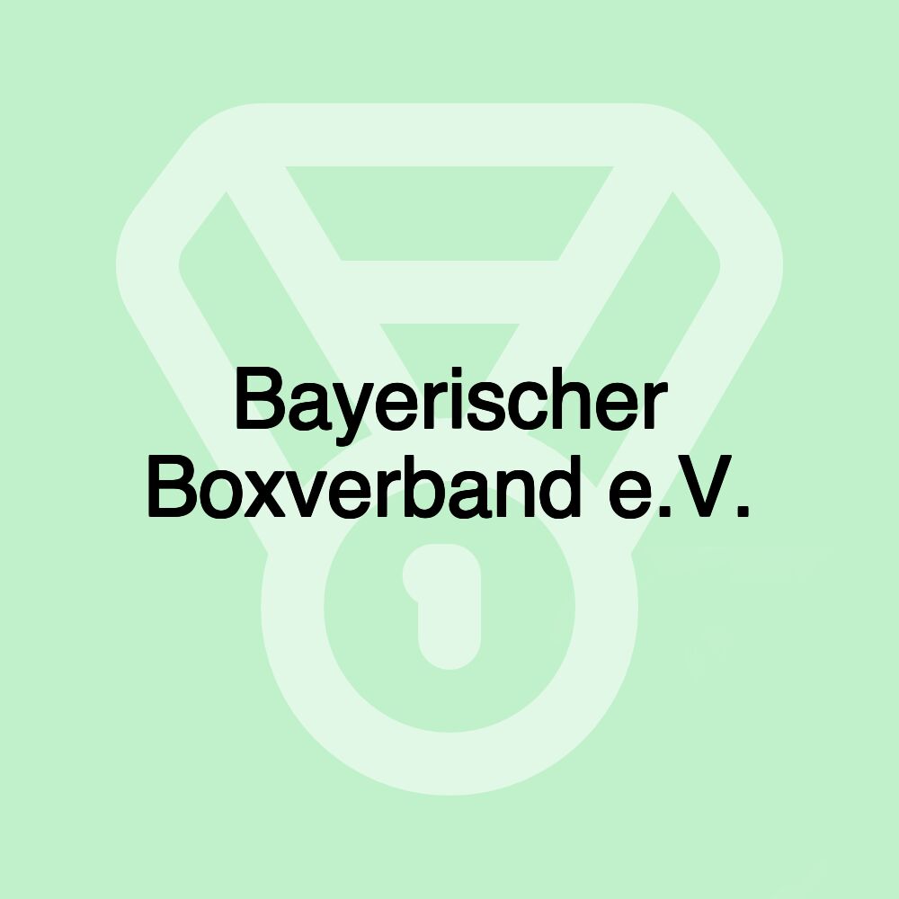 Bayerischer Boxverband e.V.
