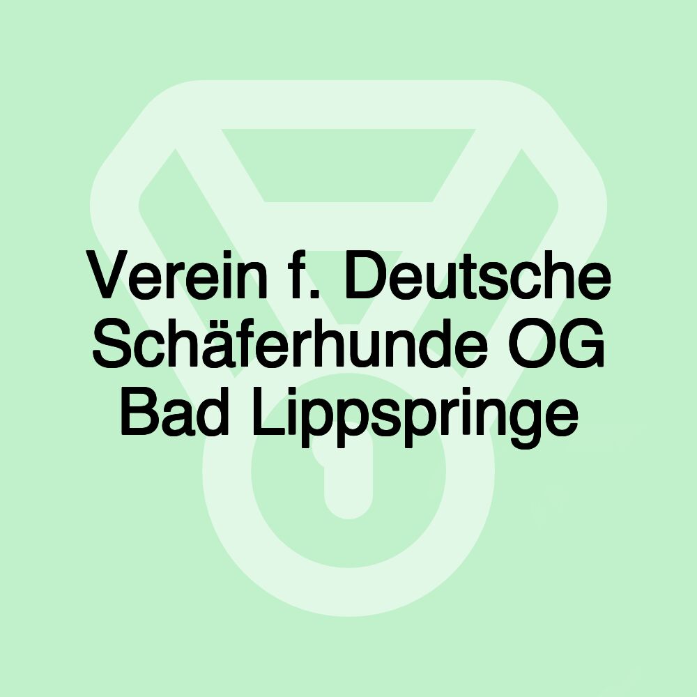 Verein f. Deutsche Schäferhunde OG Bad Lippspringe