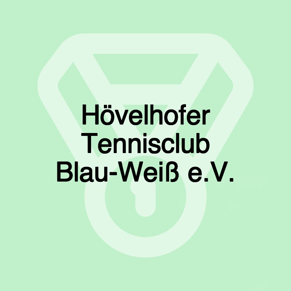 Hövelhofer Tennisclub Blau-Weiß e.V. Hövelhofer Tennisclub Blau-Weiß e.V.