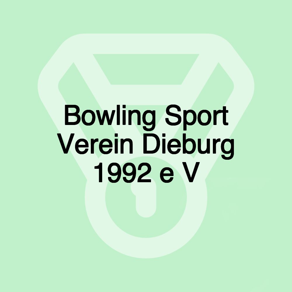 Bowling Sport Verein Dieburg 1992 e V Bowling Sport Verein Dieburg 1992 e V