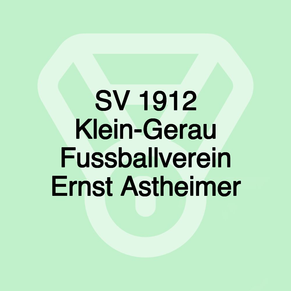 SV 1912 Klein-Gerau Fussballverein Ernst Astheimer SV 1912 Klein-Gerau Fussballverein Ernst Astheimer
