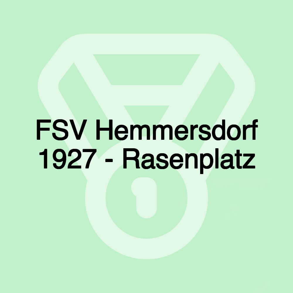 FSV Hemmersdorf 1927 - Rasenplatz