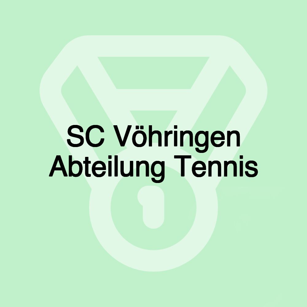 SC Vöhringen Abteilung Tennis
