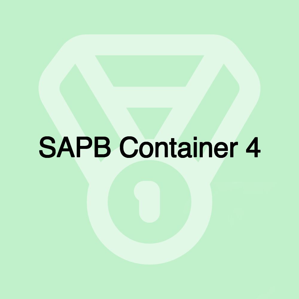 SAPB Container 4