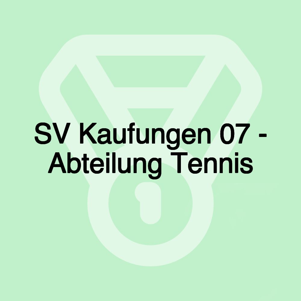 SV Kaufungen 07 - Abteilung Tennis