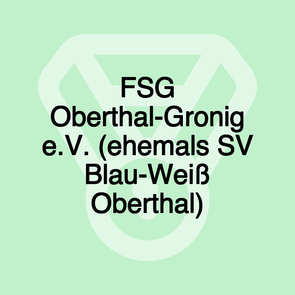 FSG Oberthal-Gronig e.V. (ehemals SV Blau-Weiß Oberthal)