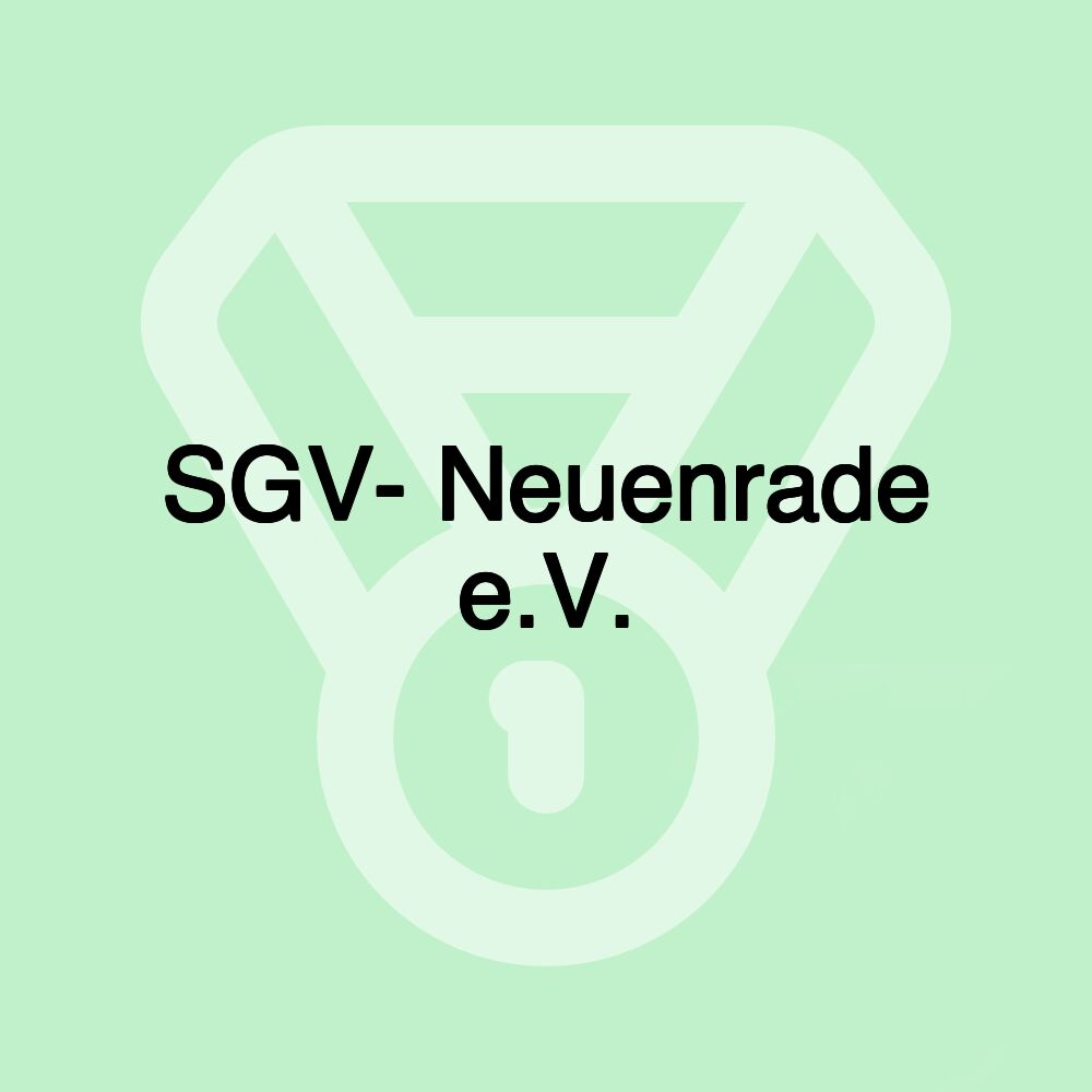 SGV- Neuenrade e.V. SGV- Neuenrade e.V.