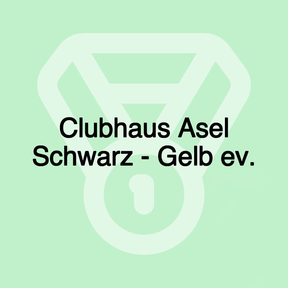 Clubhaus Asel Schwarz - Gelb ev.