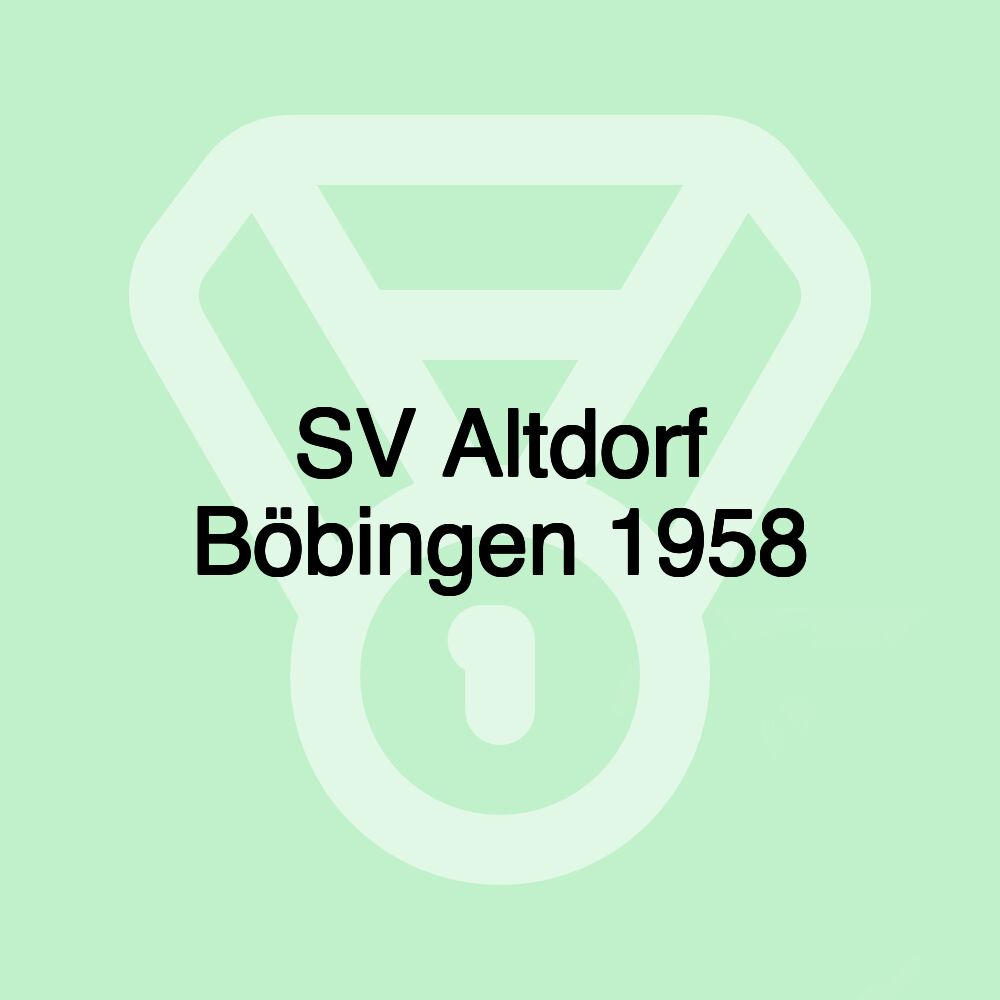 SV Altdorf Böbingen 1958 SV Altdorf Böbingen 1958