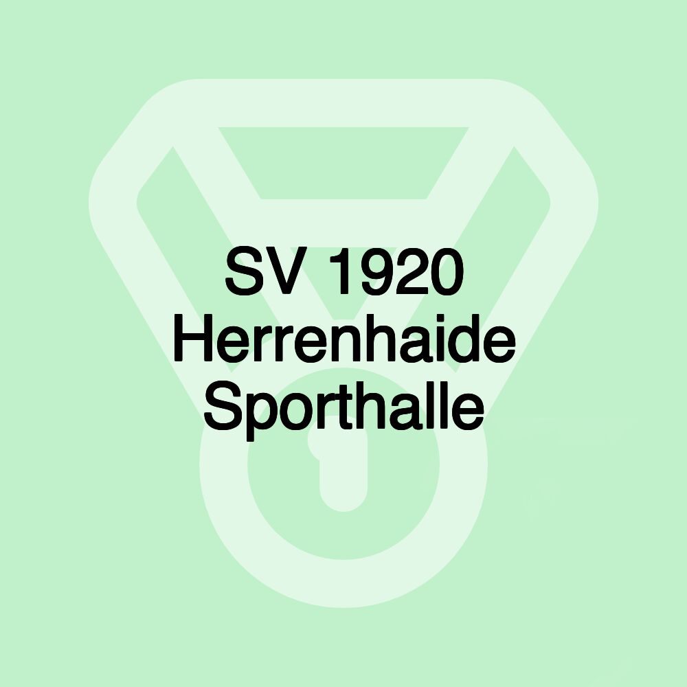 SV 1920 Herrenhaide Sporthalle