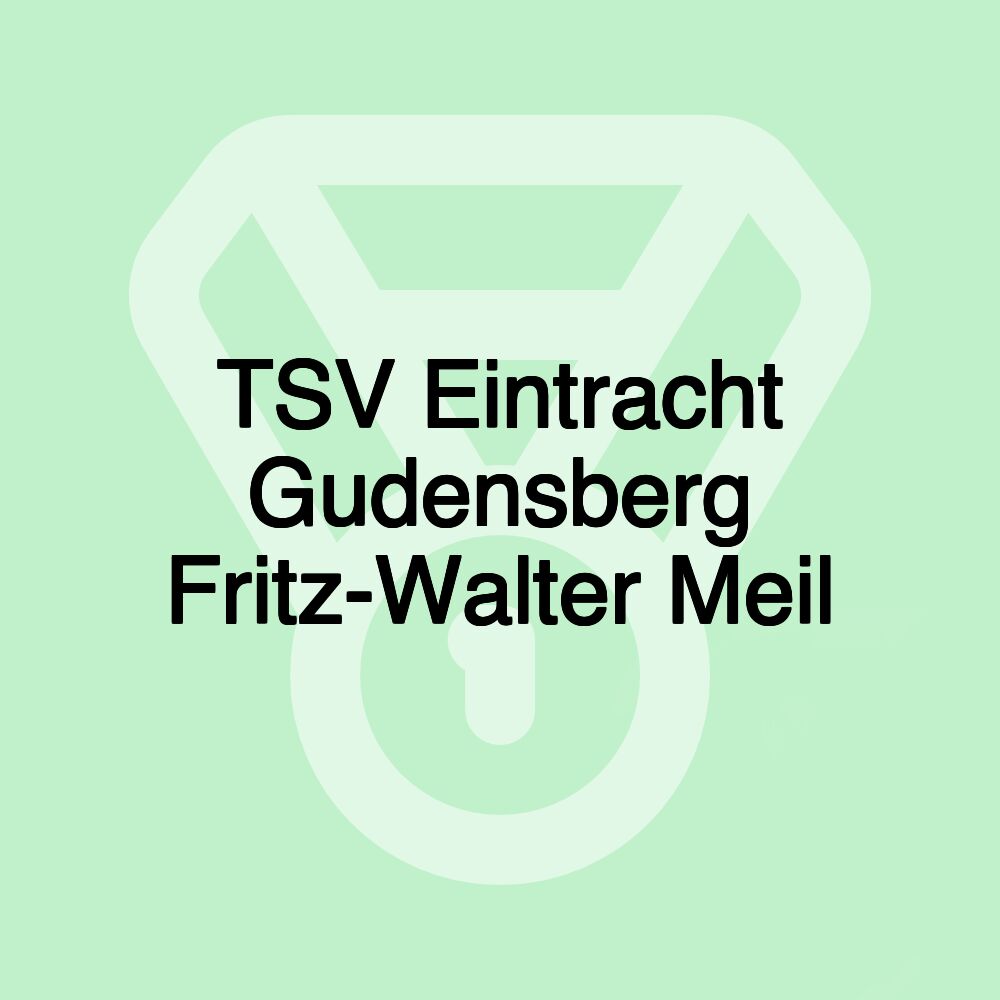 TSV Eintracht Gudensberg Fritz-Walter Meil TSV Eintracht Gudensberg Fritz-Walter Meil