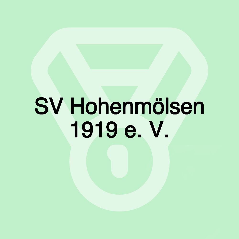 SV Hohenmölsen 1919 e. V. SV Hohenmölsen 1919 e. V.