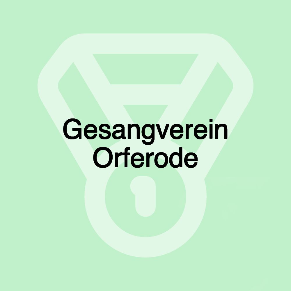 Gesangverein Orferode Gesangverein Orferode