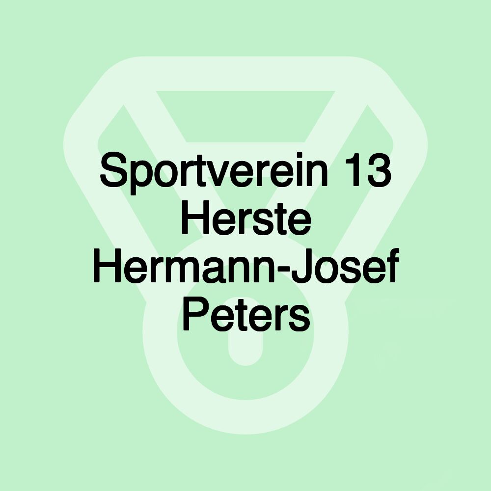 Sportverein 13 Herste Hermann-Josef Peters
