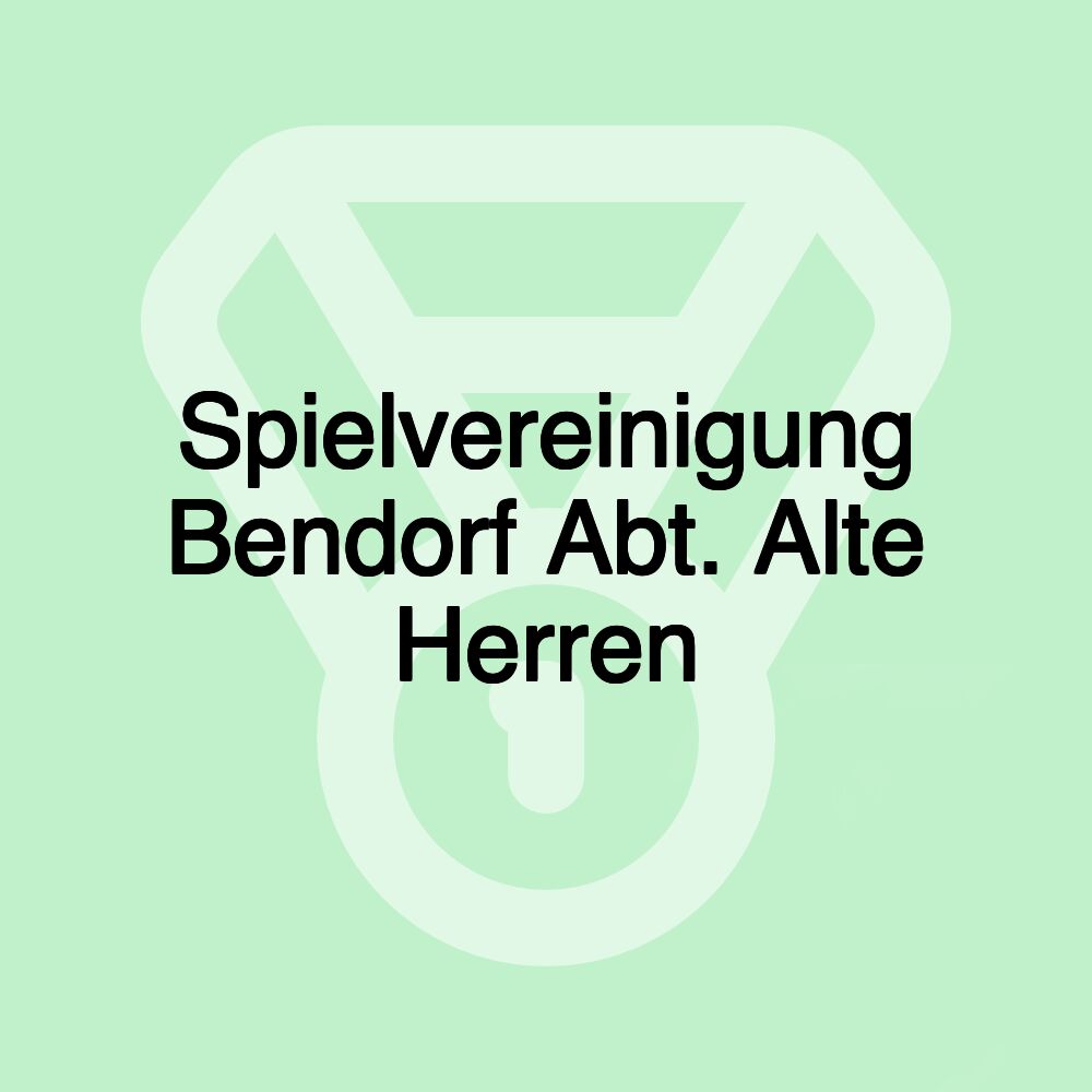 Spielvereinigung Bendorf Abt. Alte Herren