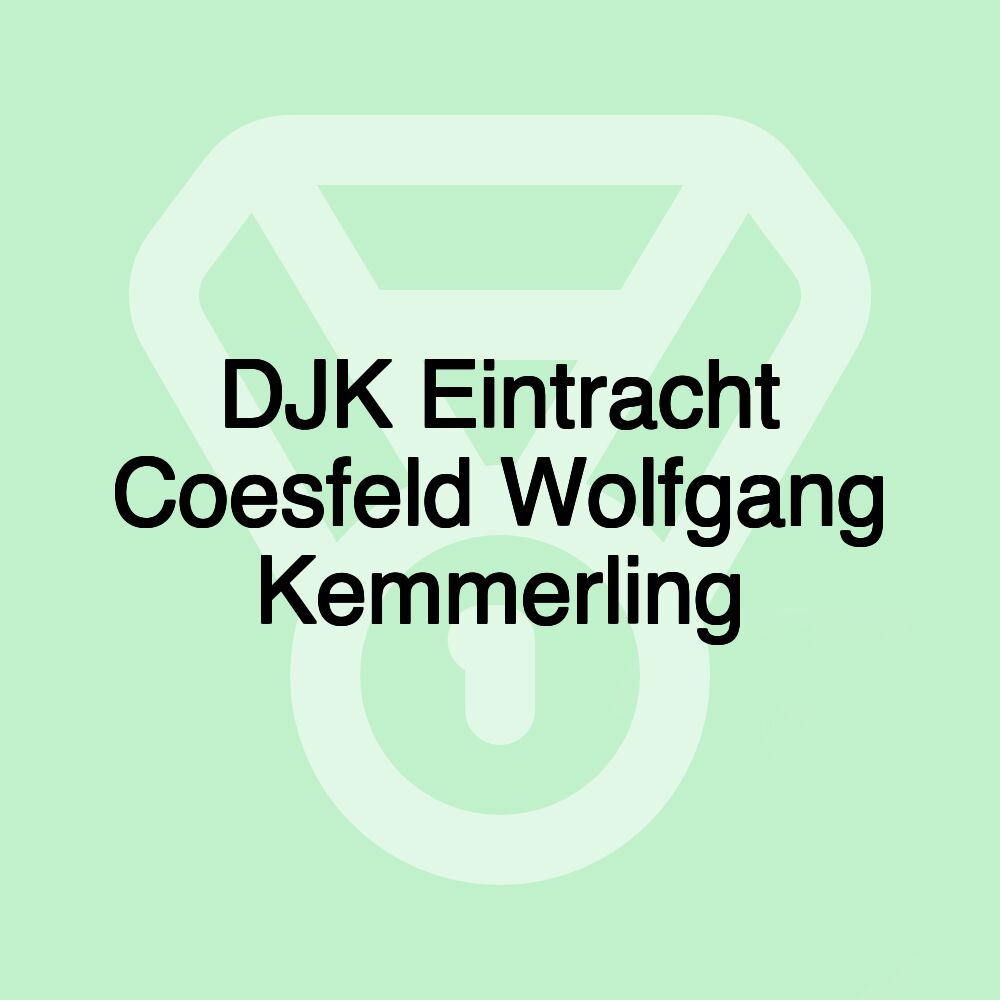 DJK Eintracht Coesfeld Wolfgang Kemmerling