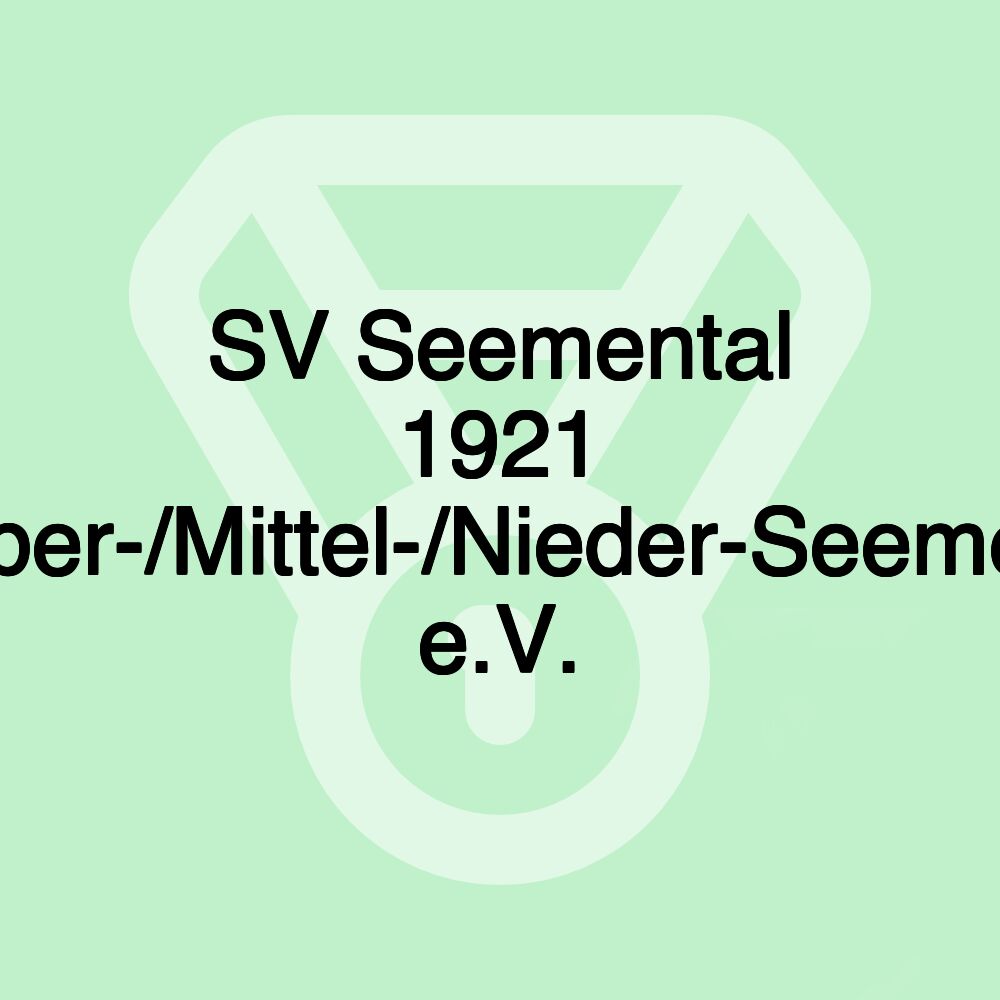 SV Seemental 1921 Ober-/Mittel-/Nieder-Seemen e.V. SV Seemental 1921 Ober-/Mittel-/Nieder-Seemen e.V.